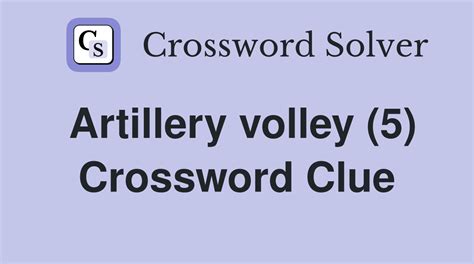 volley crossword clue